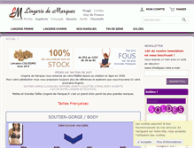 Tablet Screenshot of lingerie-de-marques.fr